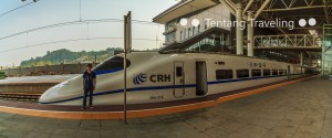 Naik kereta cepat di Cina aman